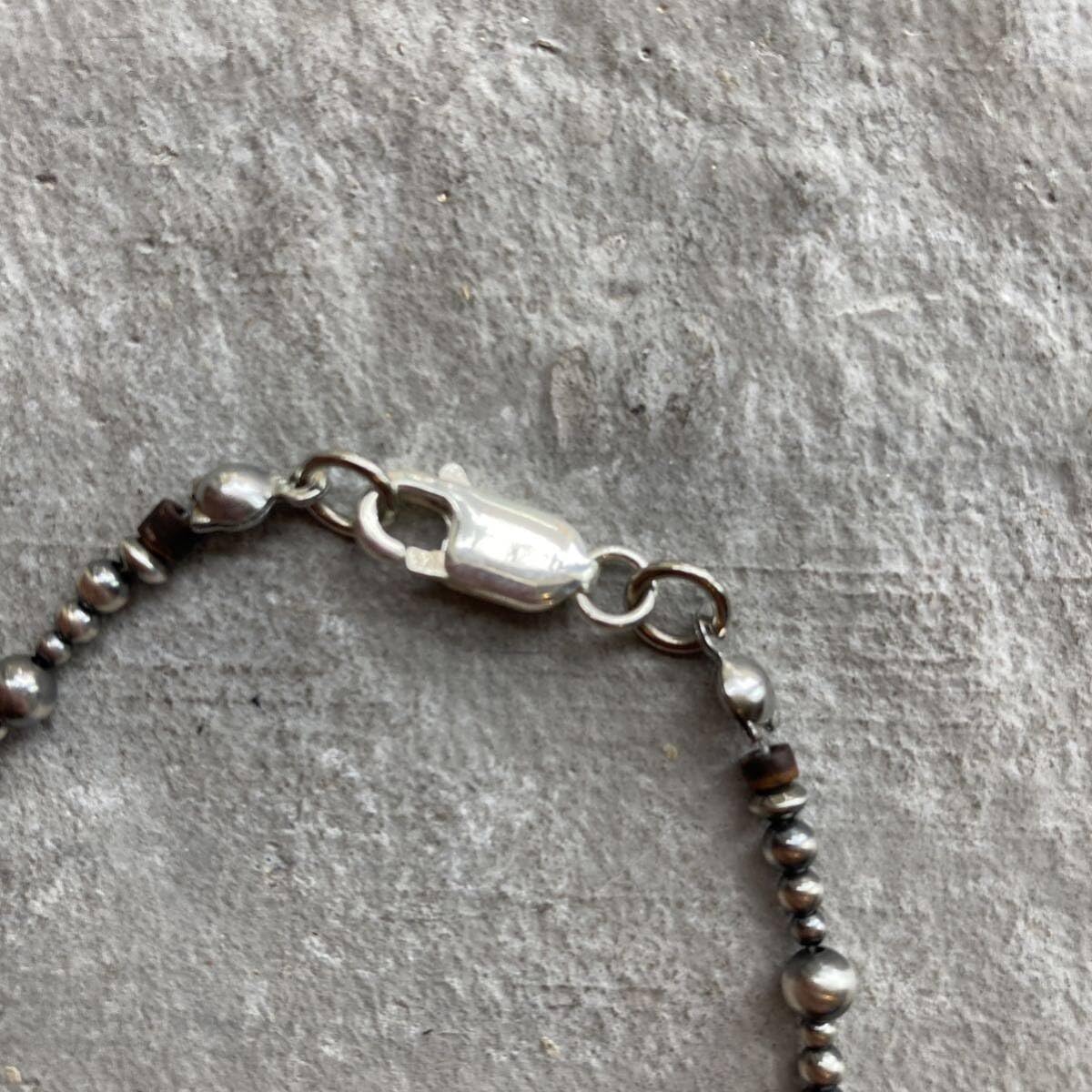 ナバホ ビーズ パール シルバー silver 925 ブレスレット 19 Amazon.co.jp: B19 ナバホパール シルバー925製 デザイン